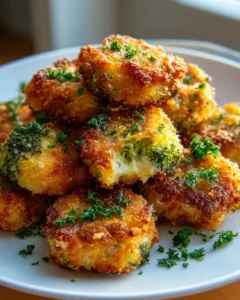 Knusprige Brokkoli Käse Nuggets