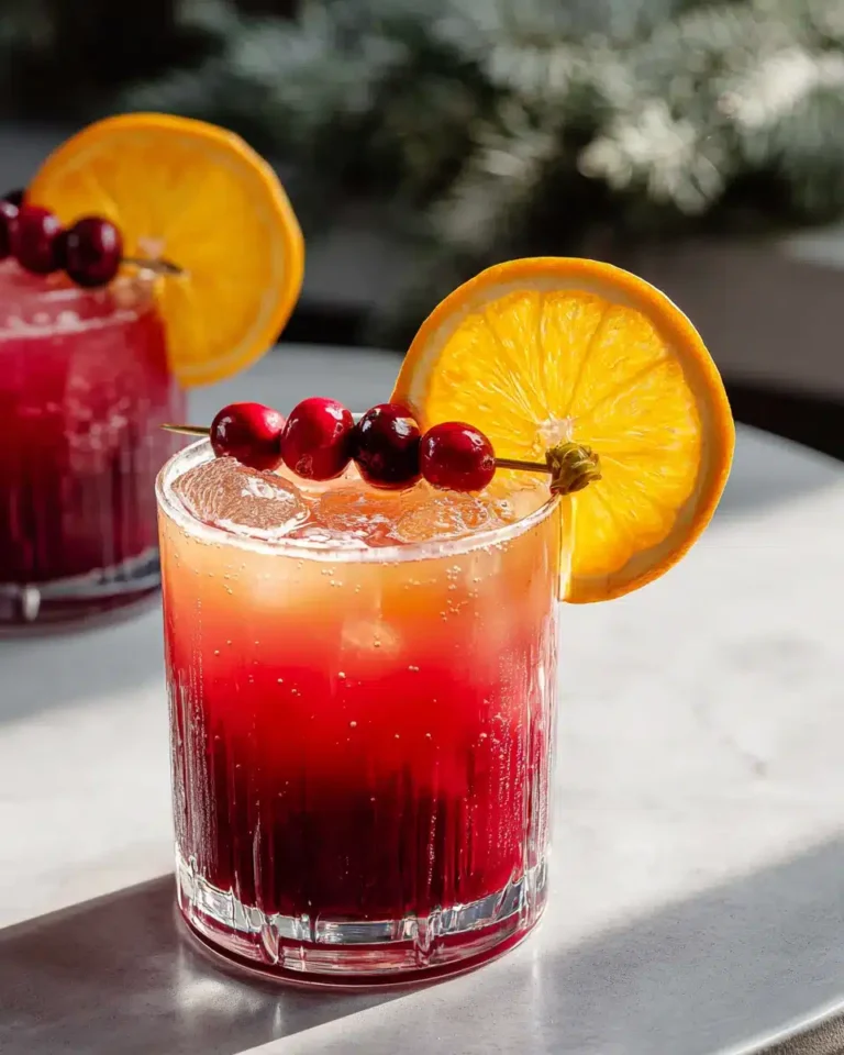 Festliches Cranberry-Orangen-Mocktail-Rezept für gemütliche Treffen
