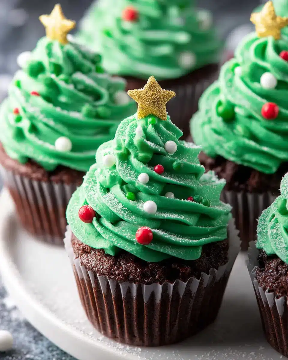 Festliche Weihnachtsbaum-Cupcakes – ein weihnachtlicher Genuss! 4 Festliche Weihnachtsbaum-Cupcakes – ein weihnachtlicher Genuss!