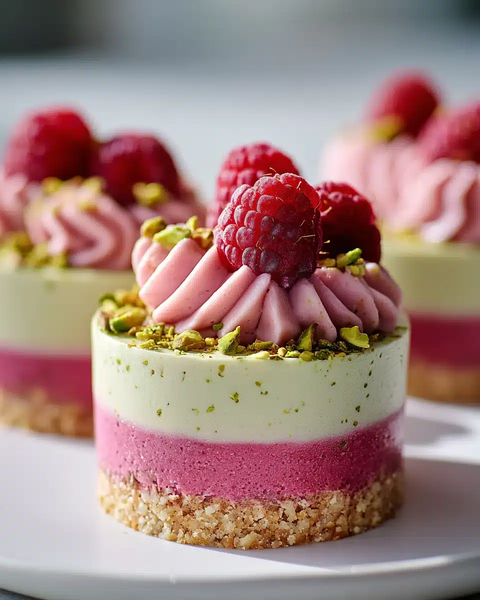 Himbeer-Pistazien-Mousse-Törtchen – Ein Genuss für jeden Anlass! 4 Himbeer-Pistazien-Mousse-Törtchen – Ein Genuss für jeden Anlass!