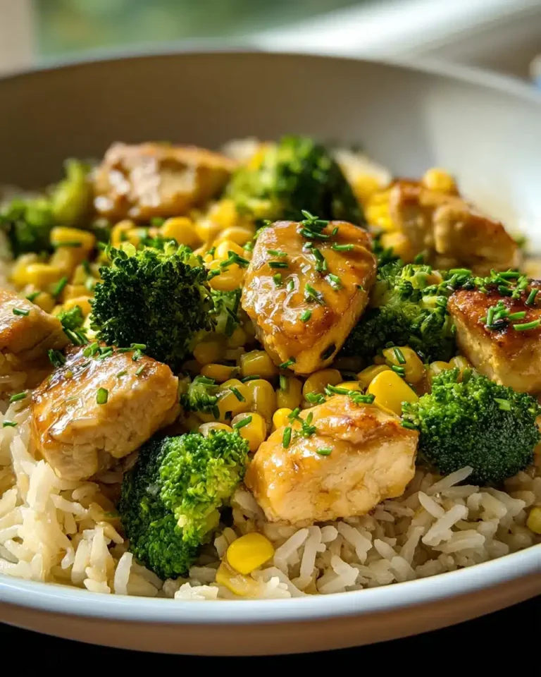 Hähnchen Reis Pfanne mit Brokkoli und Mais – Schnell & Köstlich
