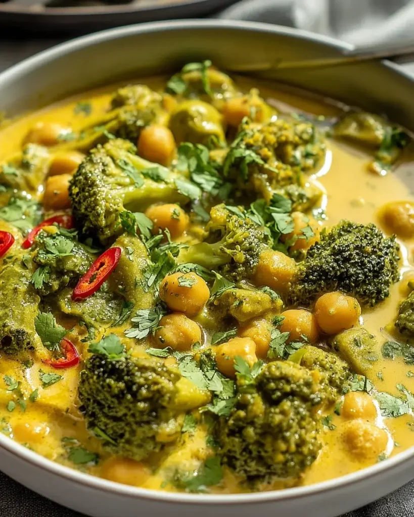 Brokkoli Kichererbsen Curry: Gesund, schnell & vegan genießen
