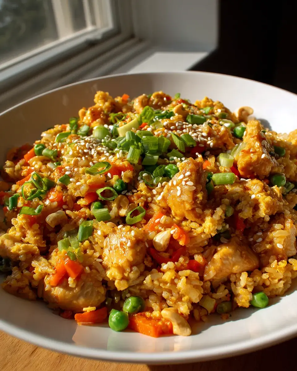 Cashew Hähnchen Fried Rice Pfanne – Einfach & Köstlich 2 Cashew Chicken Fried Rice Skillet