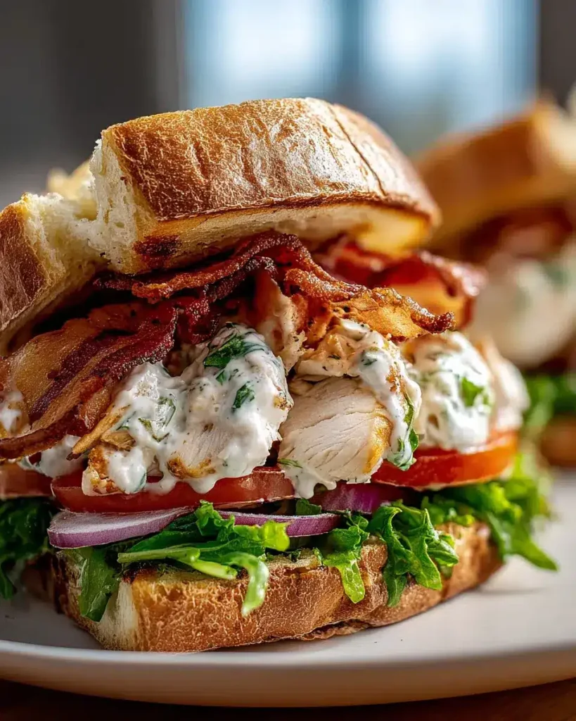 Chopped Chicken Beef Bacon Ranch Sandwich – Geschmacksexplosion!