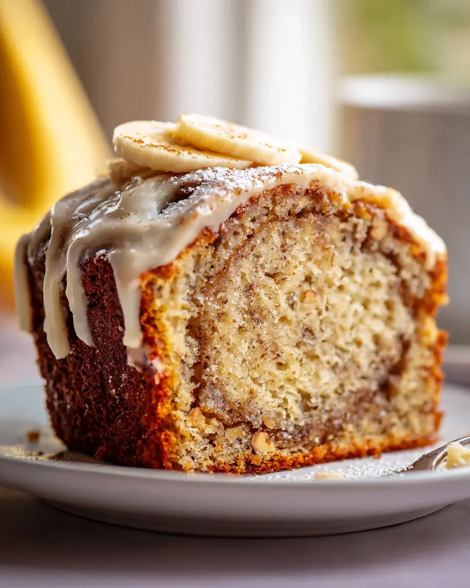 Cinnamon Roll Banana Bread