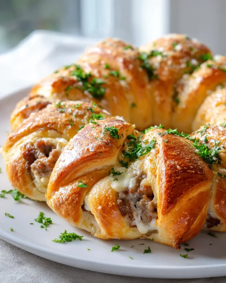 Cremiger Frischkäse-Rinderwurst-Ring: Schnell & Herzhaft!