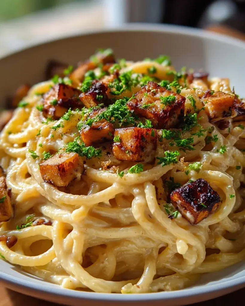 Räucherte Tofu Carbonara – Ultimatives Rezept für Genuss!