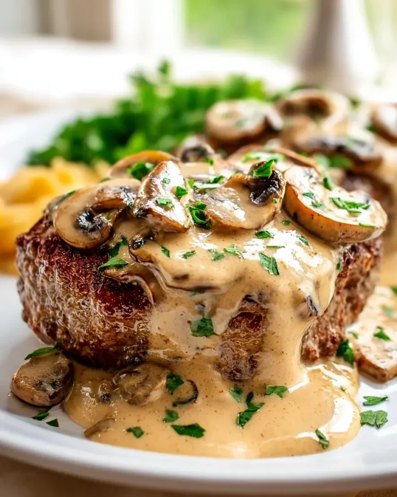Keto Hacksteak mit Pilzrahmsauce – Lecker & Low-Carb!
