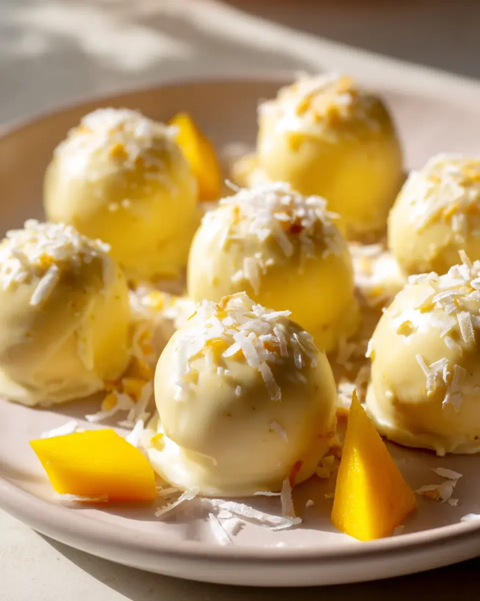 Mango Tryffel ohne Backen