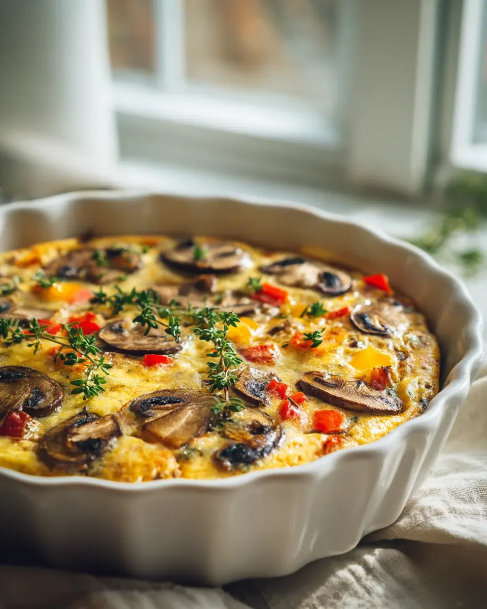 Pilz Fryhstycksauflauf