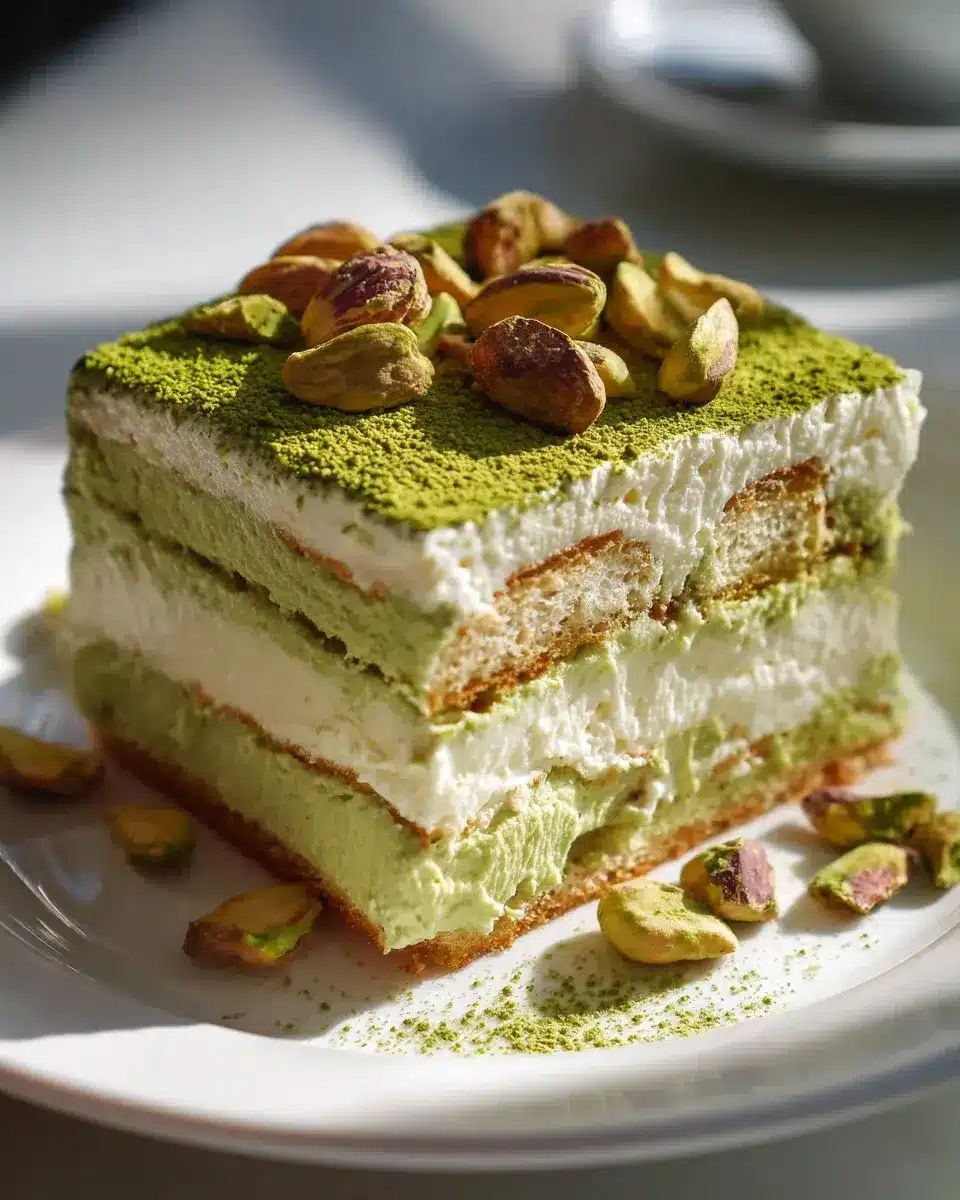 Pistazien Tiramisu Crunch: Cremig, Knusprig & Unwiderstehlich 4 Pistazien Tiramisu mit Crunch
