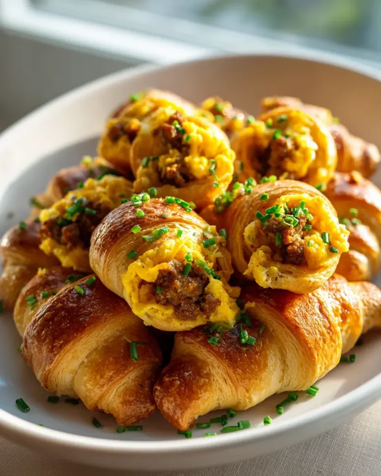 Knusprige Rindswurst-Ei Frühstücks-Rolls – Schnell & lecker