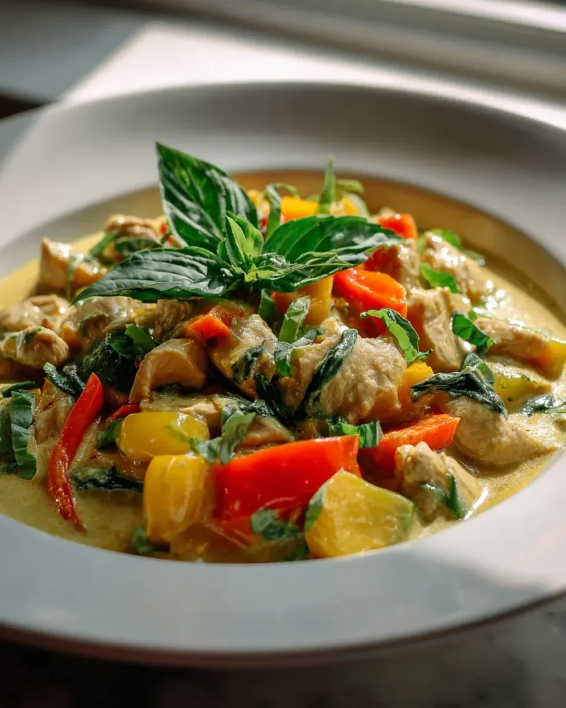 Schnelles Thai Hähnchen Kokos Curry Pfanne – exotisch & lecker!