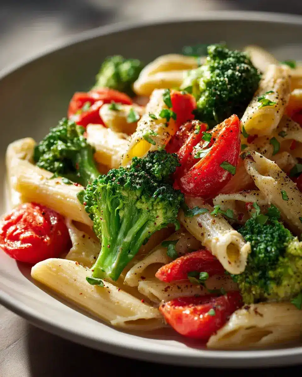 Vegane Brokkoli Tomaten Basilikum Pasta: Einfach & Lecker 4 Vegane Brokkoli Tomaten Basilikum Pasta