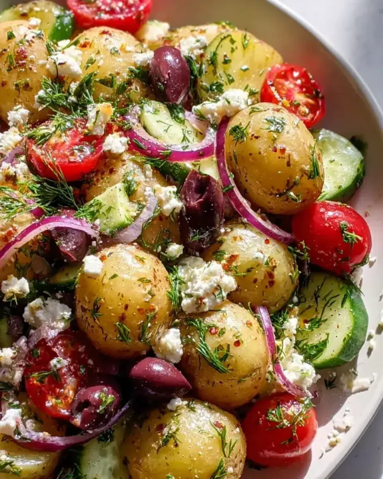 Griechischer Kartoffelsalat – Frisch, lecker und einfach zubereitet!