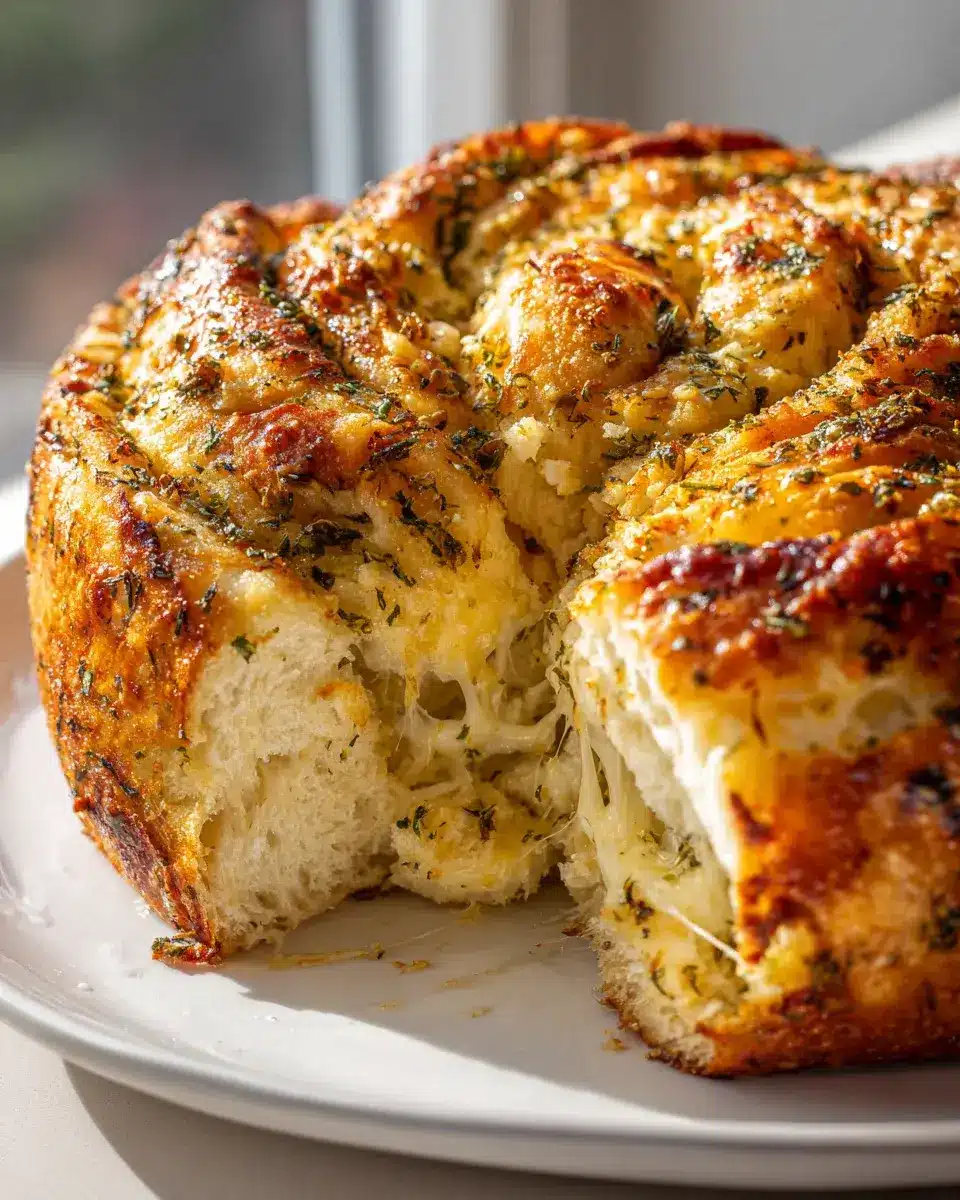 knoblauch kryuter kyse brot