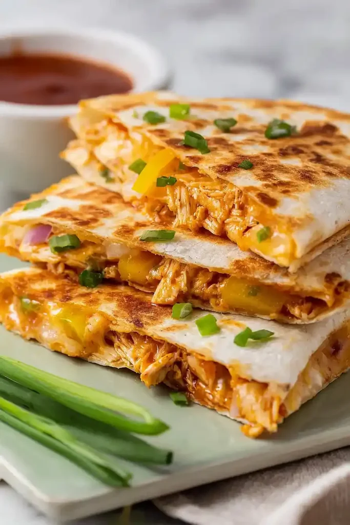 BBQ Hähnchen Quesadillas schnell