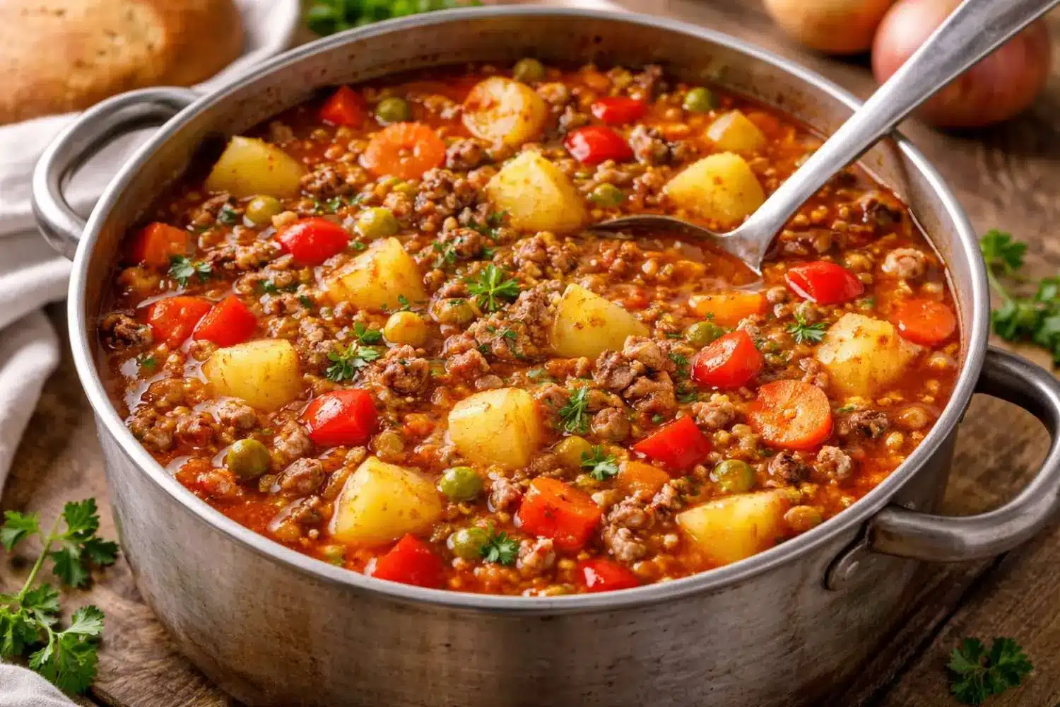 Bauerntopf mit Hackfleisch und Kartoffeln