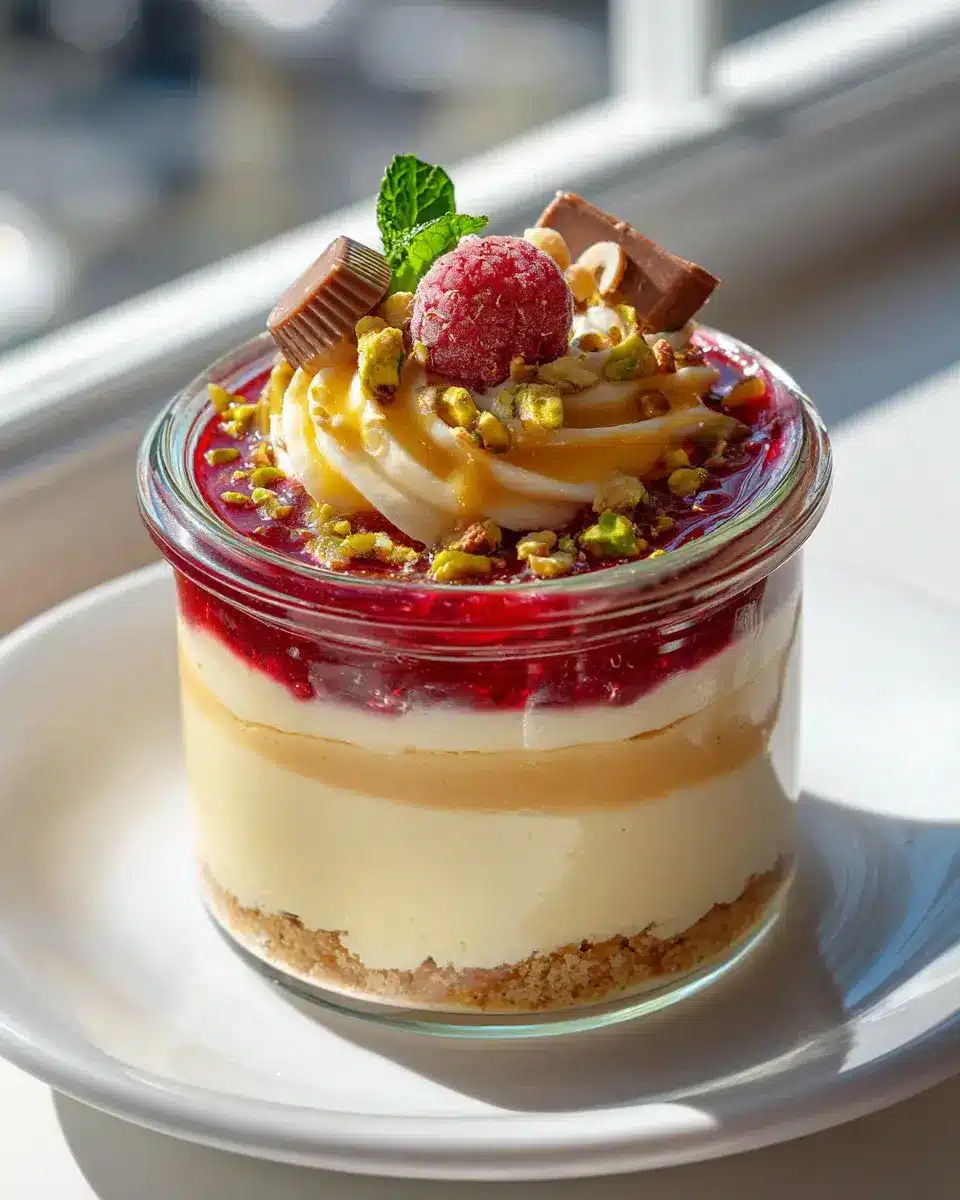 CheesecakeimGlasmitToppings