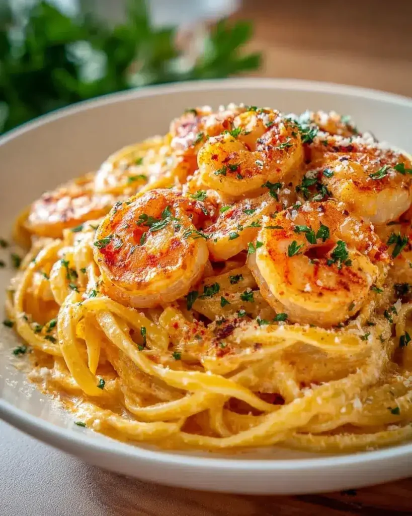 Cremige Garnelen Pasta Rezept