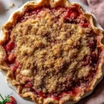 ErdbeerkuchenmitRhabarberStreuseln