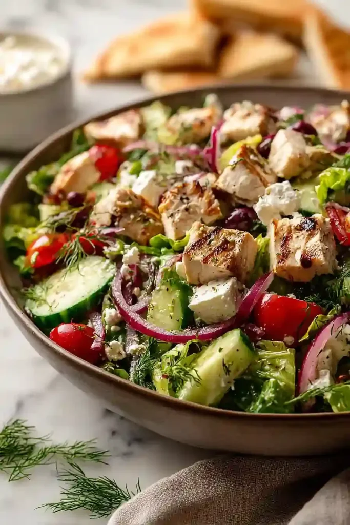 Griechischer Hähnchen Salat Rezept