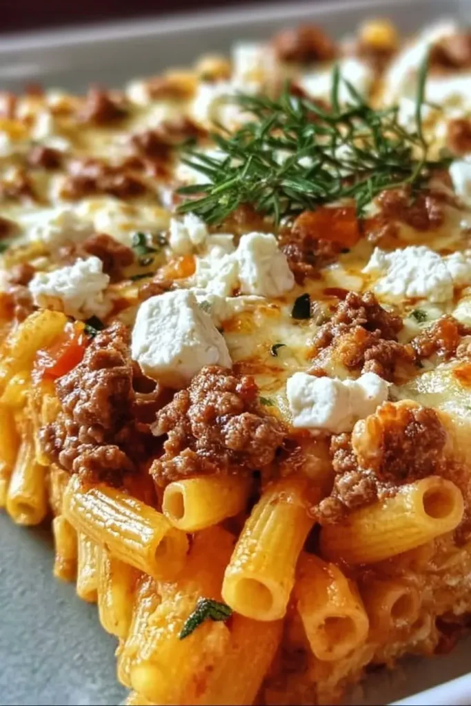Griechischer Nudelauflauf Rezept