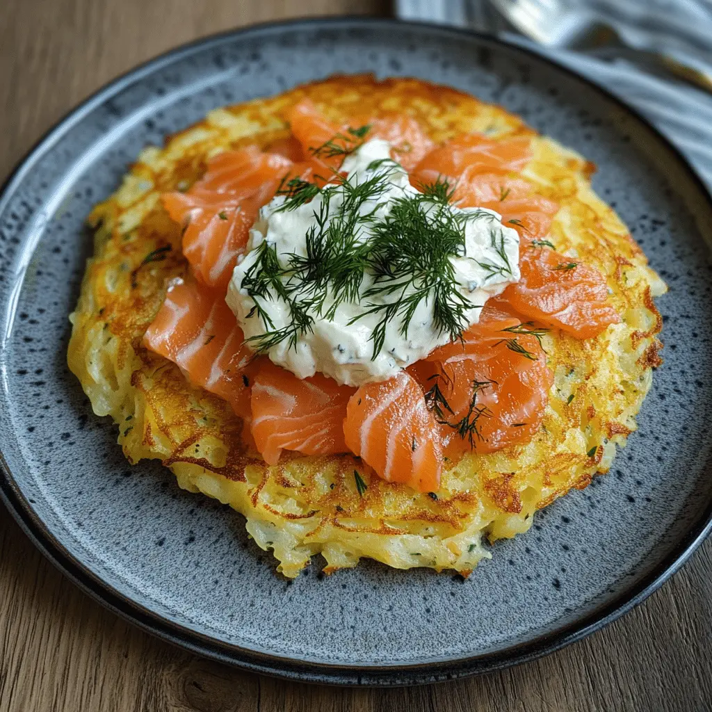 Großer Rösti mit Lachs Rezept