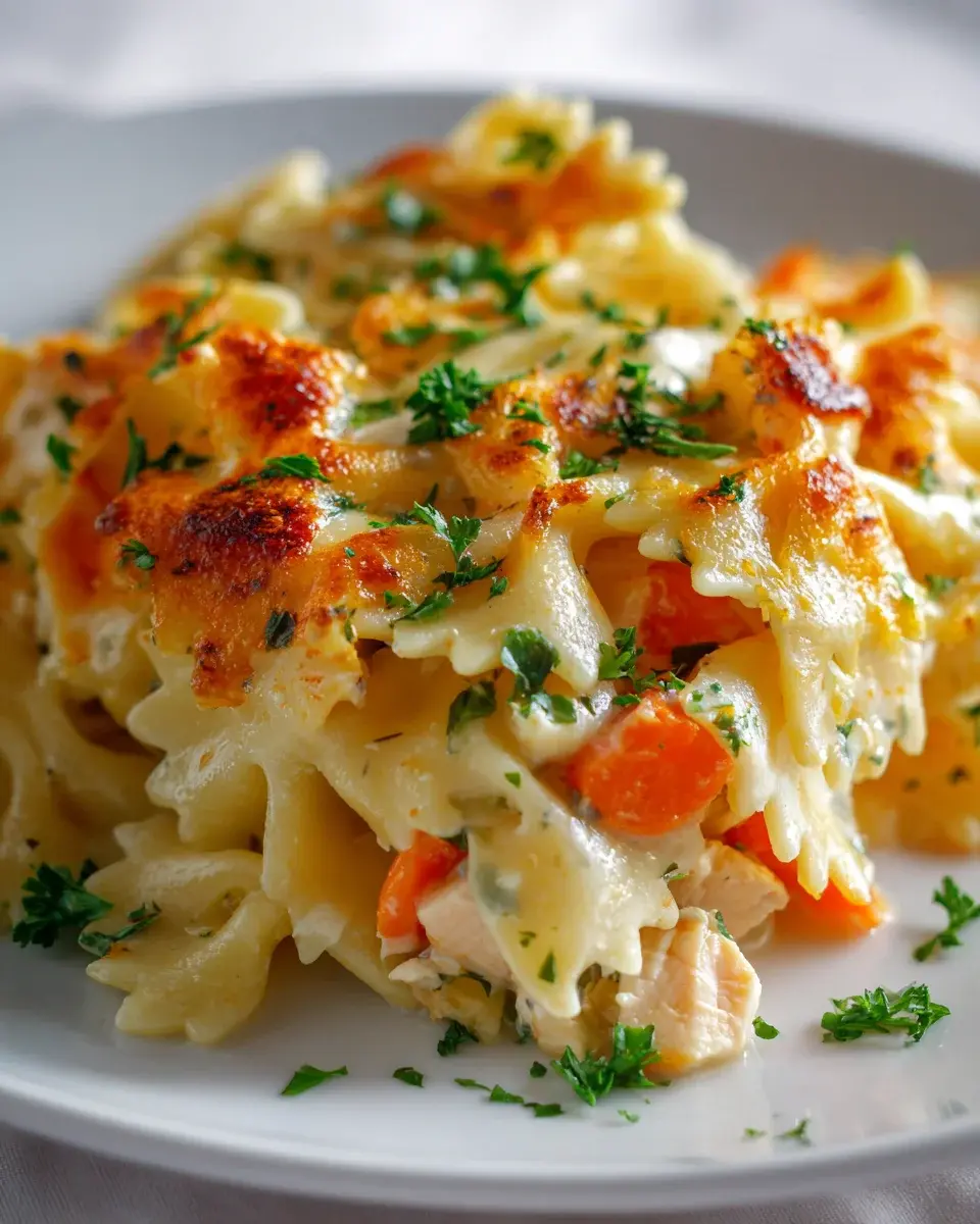 HahnchenNudelAuflaufmitCheddarundHavarti