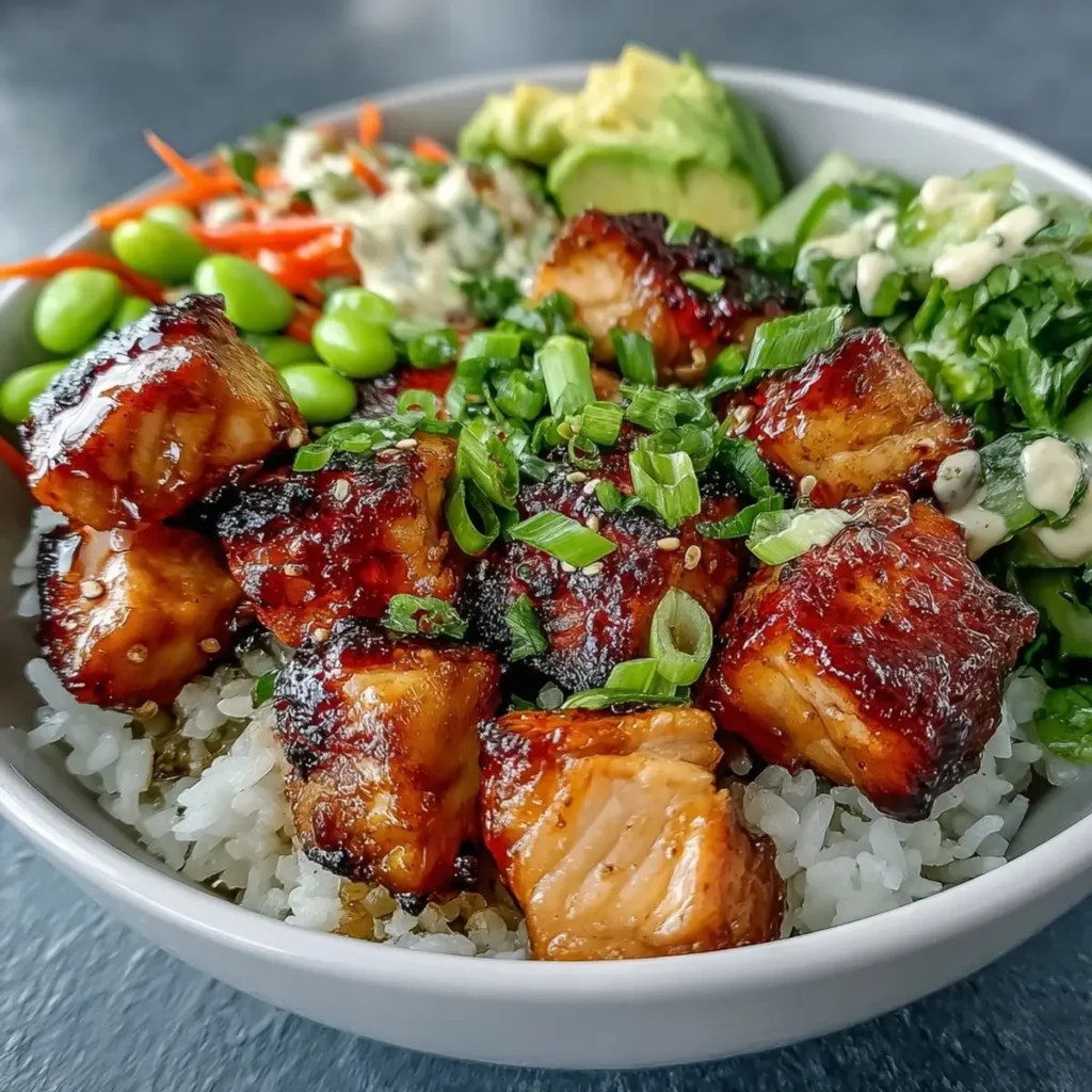 Lachs Bowl Rezept schnell