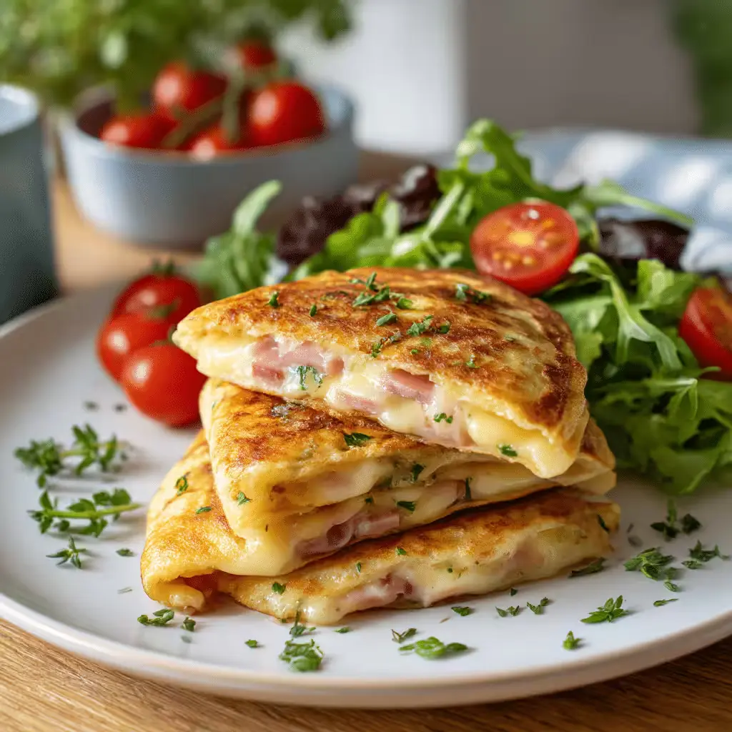 Low Carb Schinken Mozzarella Pancakes Rezept 4 Low Carb Schinken Mozzarella Pancakes Rezept