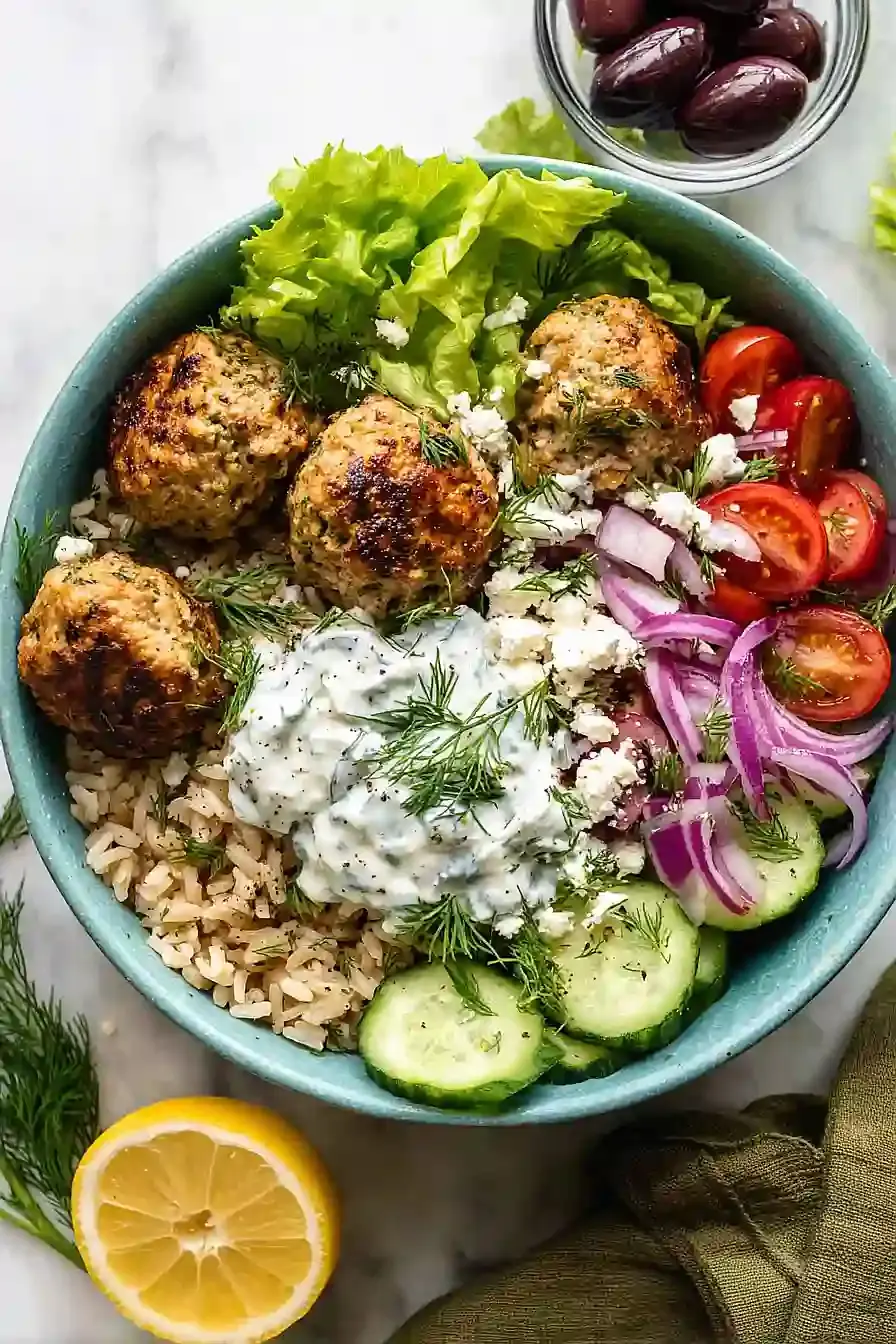 MediterraneaneHahnchenHackballchenBowlRezept