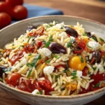 MediterranerOrzoSalatFetaOliven 1