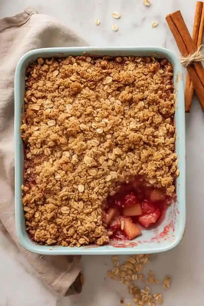 Rhabarber Crumble Rezept