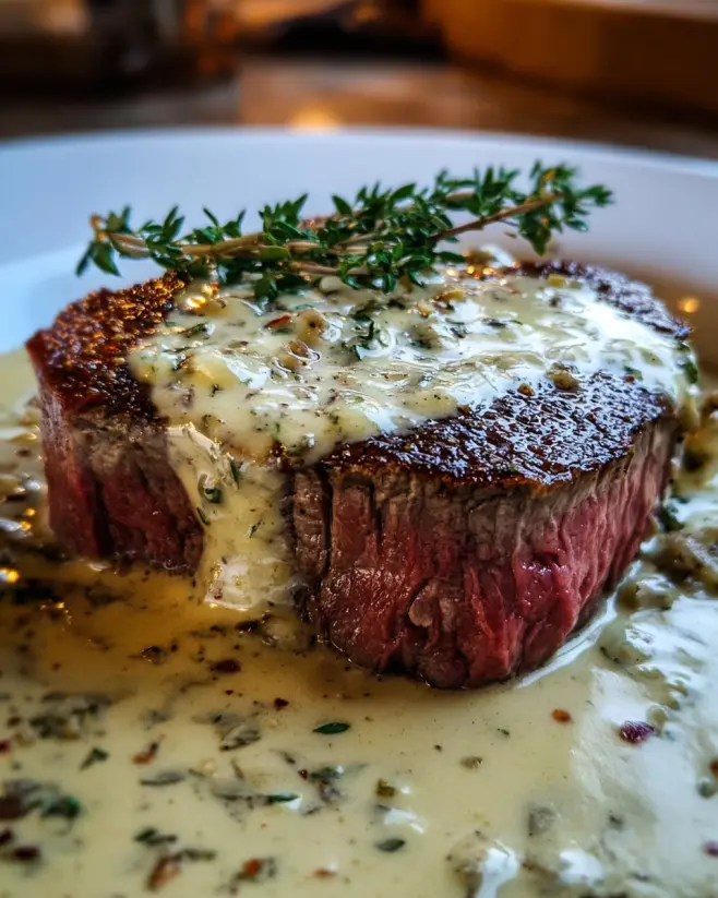 Rinderfilet mit Knoblauch Dijon Sauce