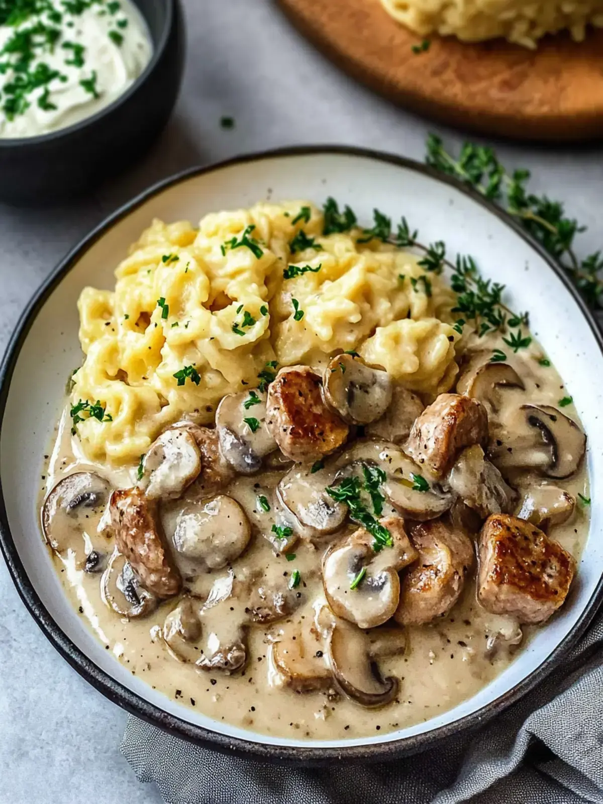 Schweinemedaillons Pilzrahmsoße Rezept 4 Schweinemedaillons Pilzrahmsoße Rezept
