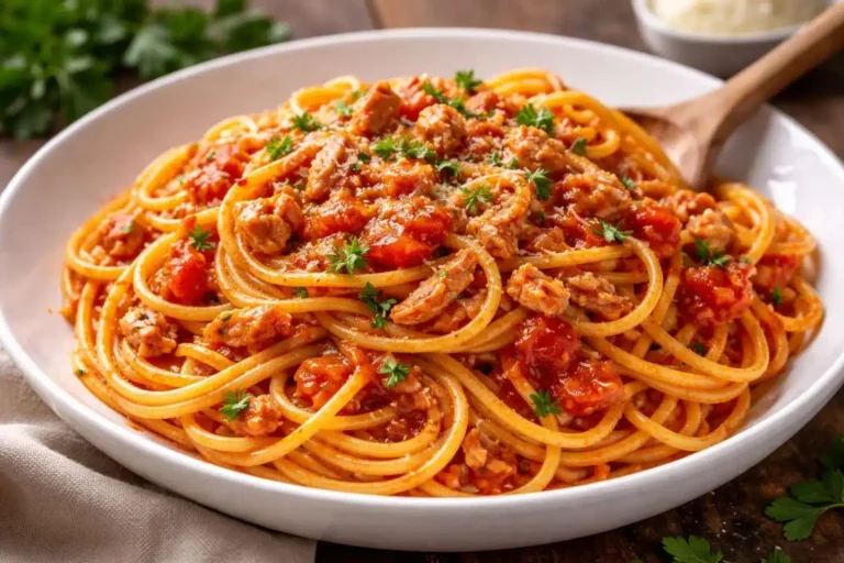 Spaghetti Thunfisch Tomatensoße