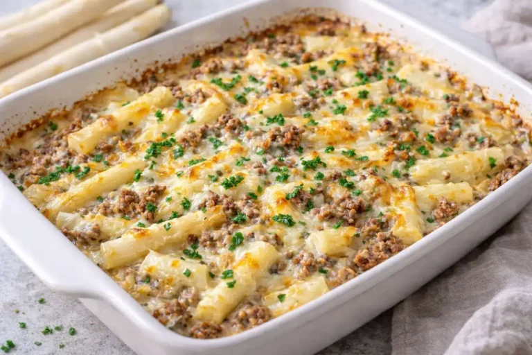 Spargel mit Hackfleisch Rezept