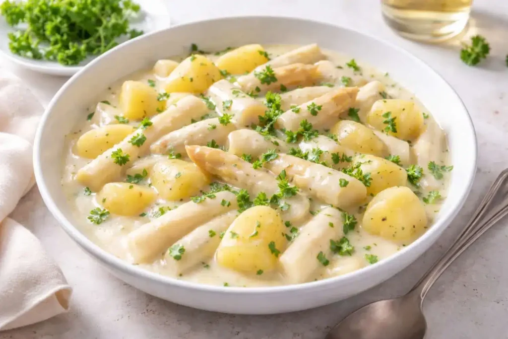 Spargelragout mit Kartoffeln Rezept