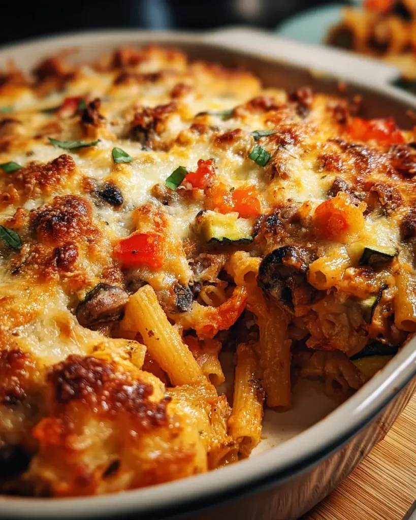 Vegetarischer Nudelauflauf Rezept