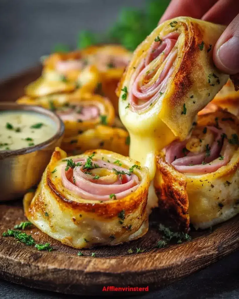 Wrap Röllchen Heißluftfritteuse Schinken Käse