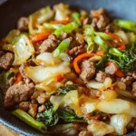WurzigeChinakohlRinderhackPfanneRezept 1