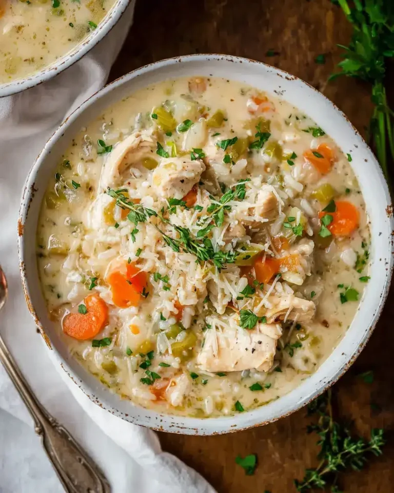 cremige hühnerreis suppe rezept