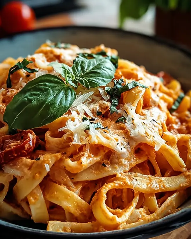 cremige tomaten ricotta nudeln rezept