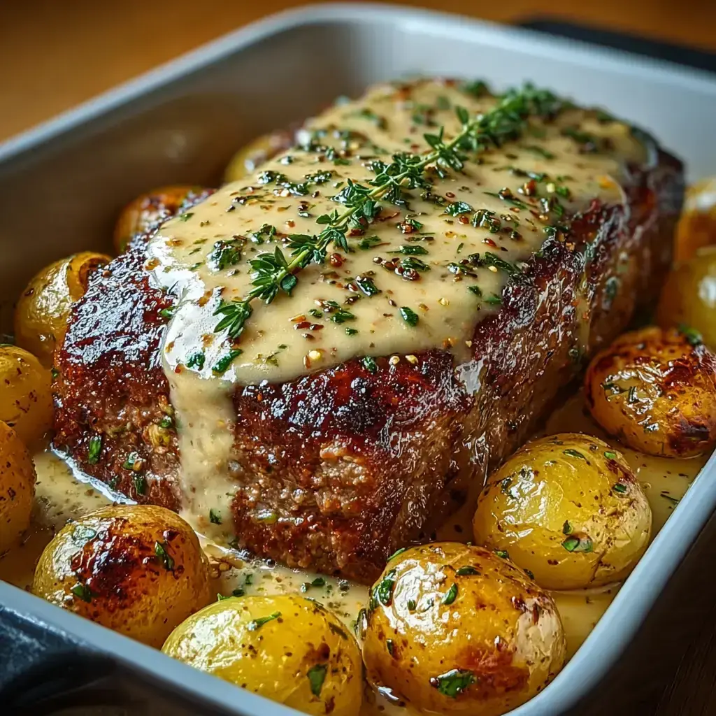 hackbraten kartoffeln sahne rezept
