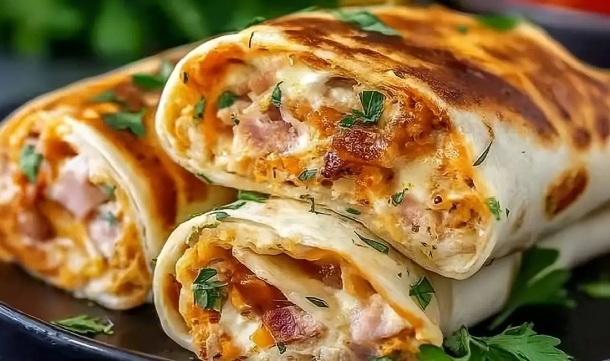 heiße käse schinken wraps airfryer rezept 4 heiße käse schinken wraps airfryer rezept