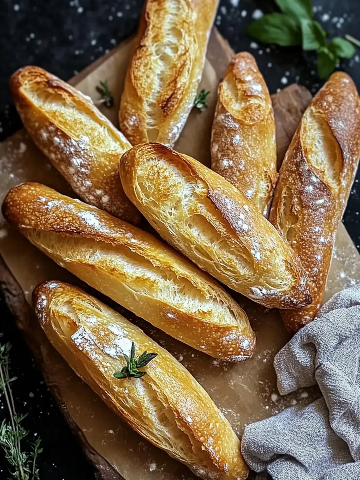 selbstgemachte mini baguettes rezept