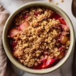 veganrhabarbercrumblerezept