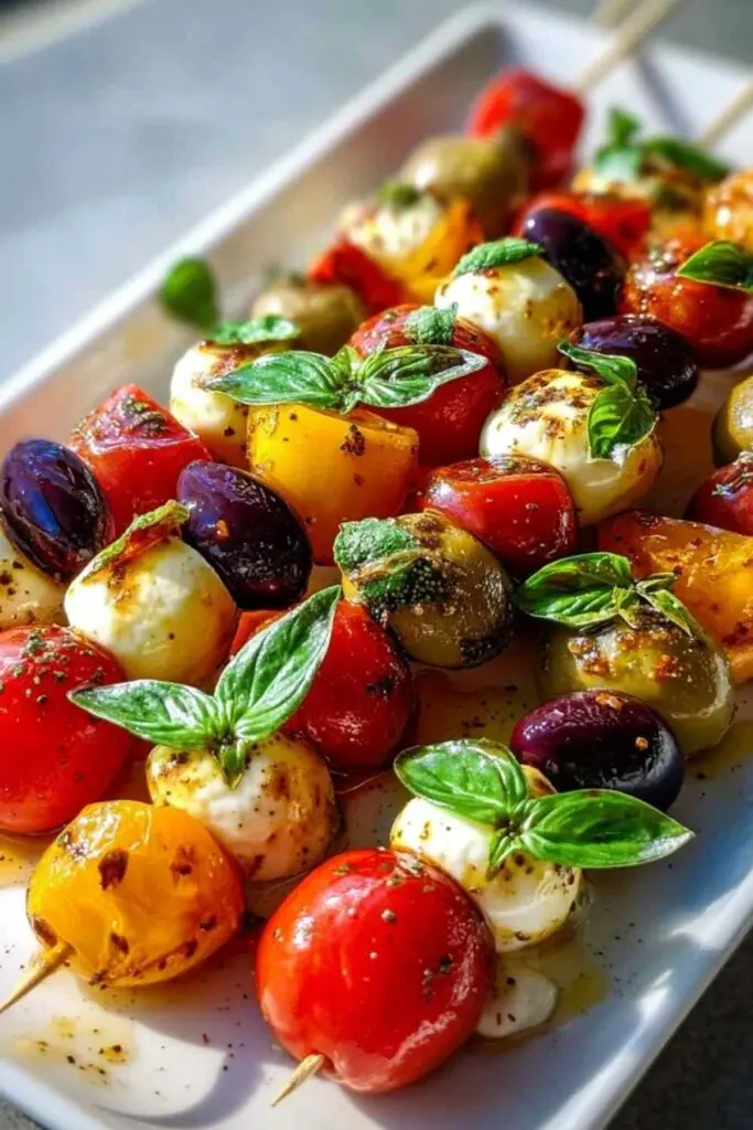 Antipasti Spieße Honig Senf