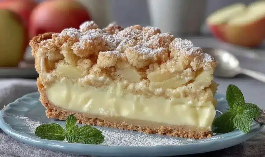 Saftiger Apfel Pudding Kuchen – Einfaches Rezept